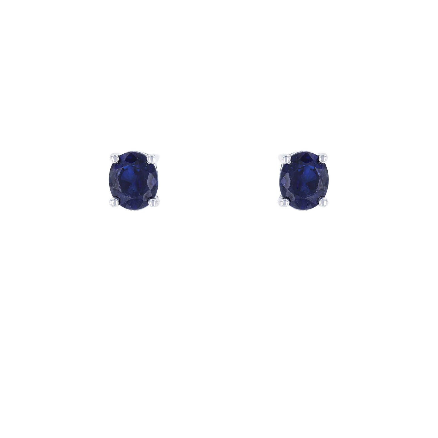 Oval Sapphire Stud Earrings