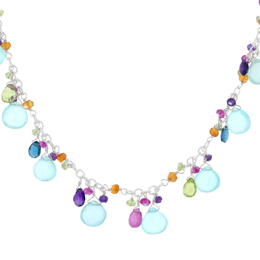 Multi-Color Briolette Necklace