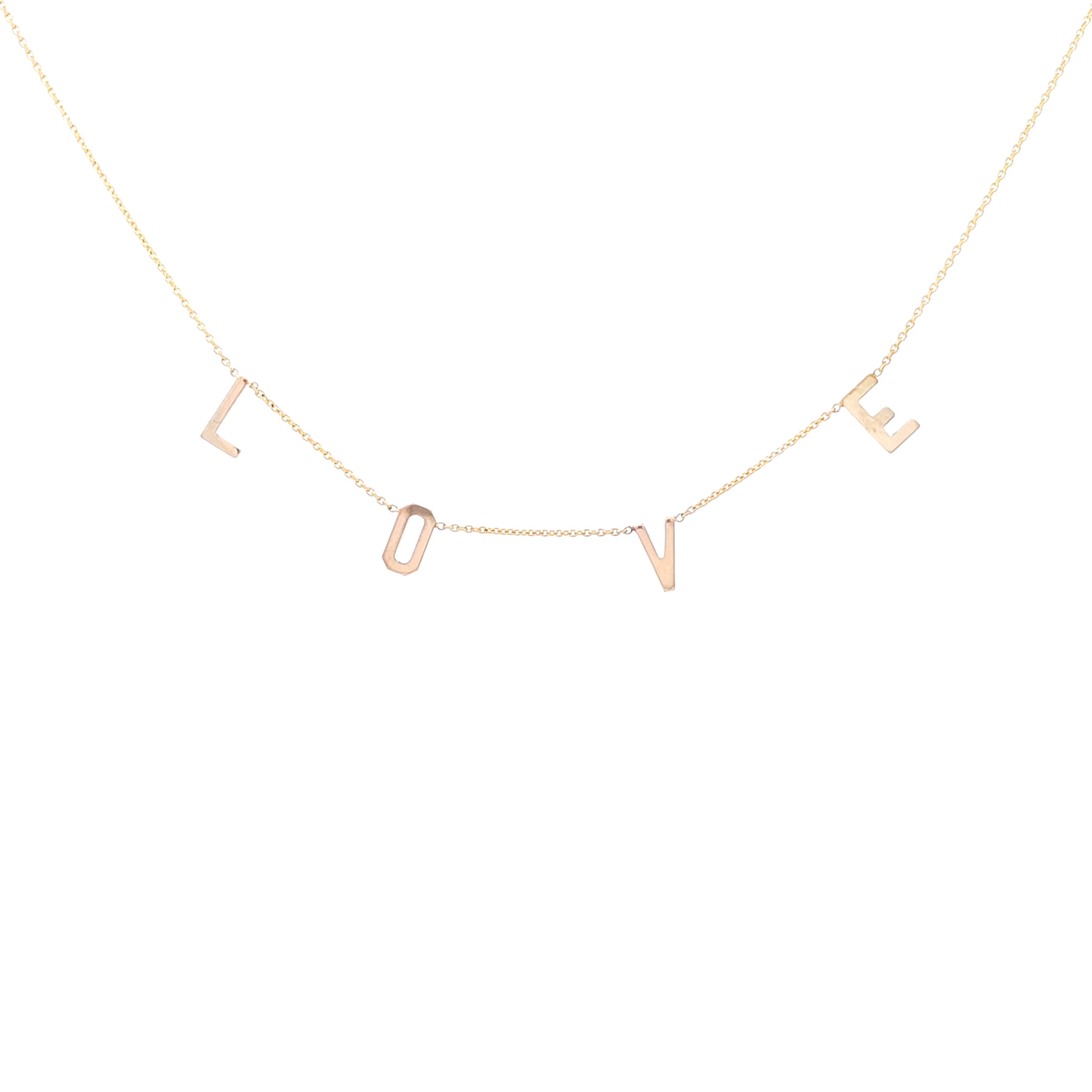 Yellow Gold Love Necklace