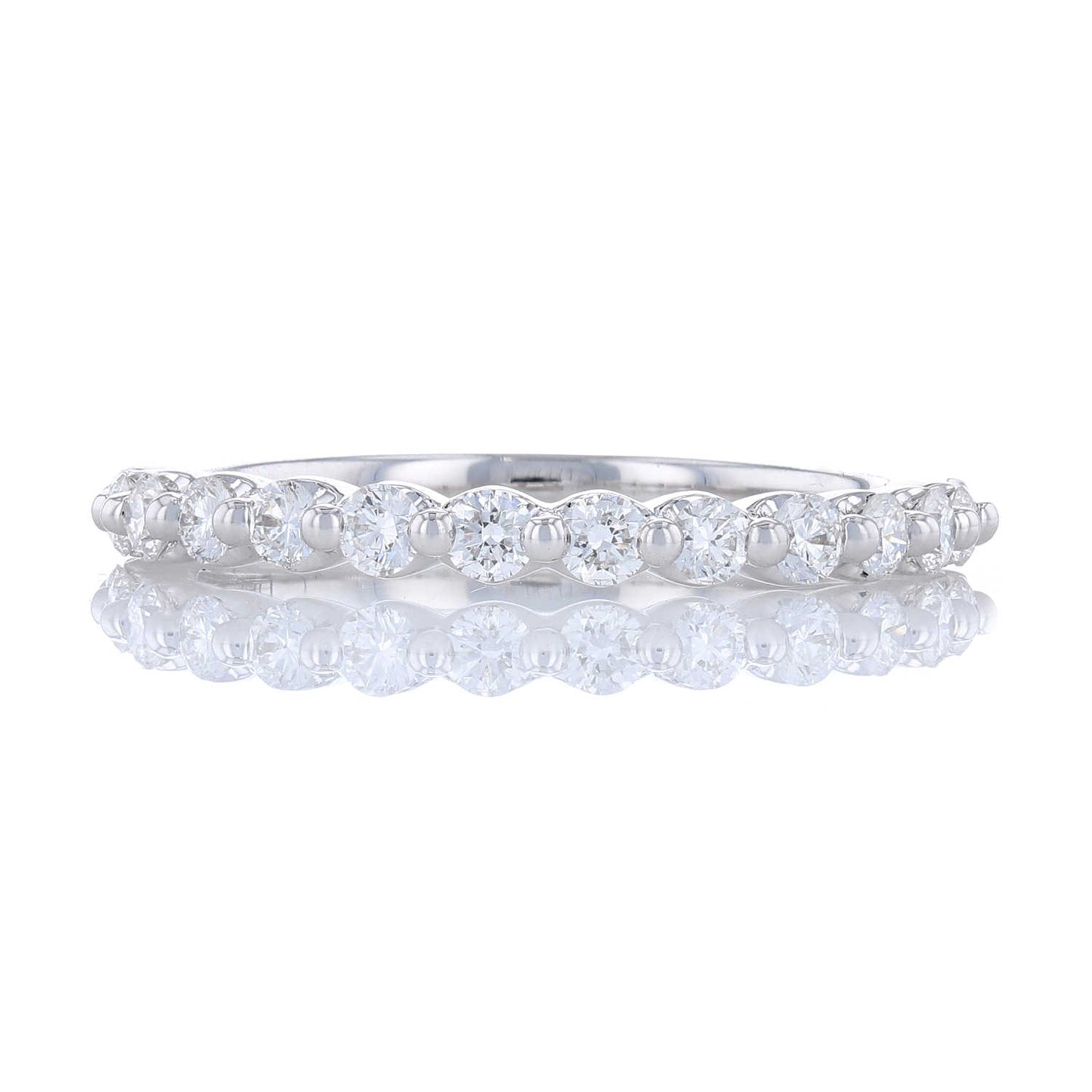 Floating Round Diamond Band