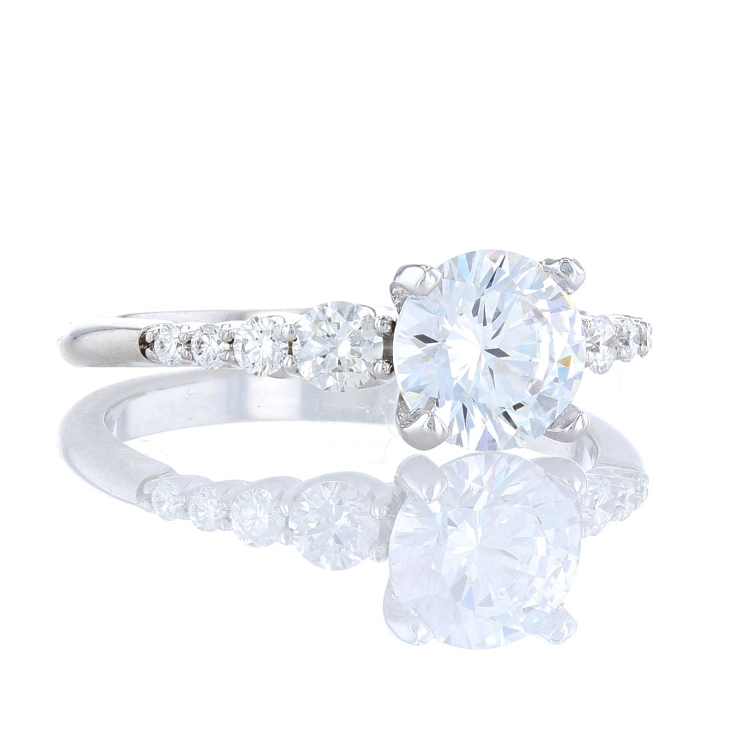 Graduated Diamond Engagement Ring