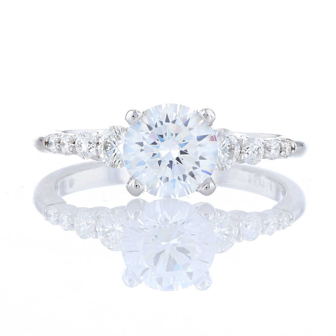 Graduated Diamond Engagement Ring