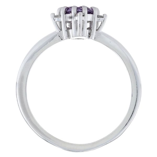 Purple Sapphire Star Engagement Ring