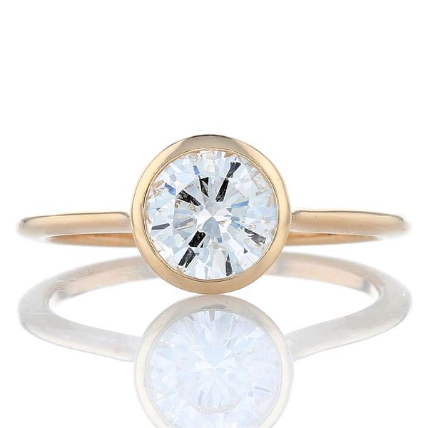 Hidden Halo Bezel Ring