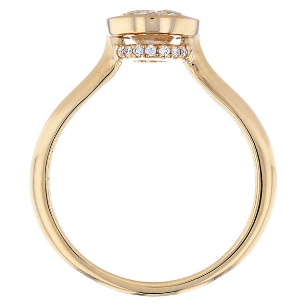 Hidden Halo Bezel Ring