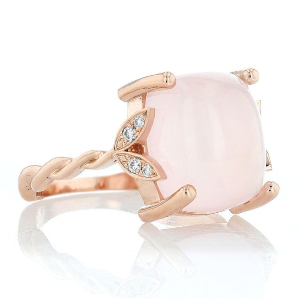 Rose Quartz Vine Ring