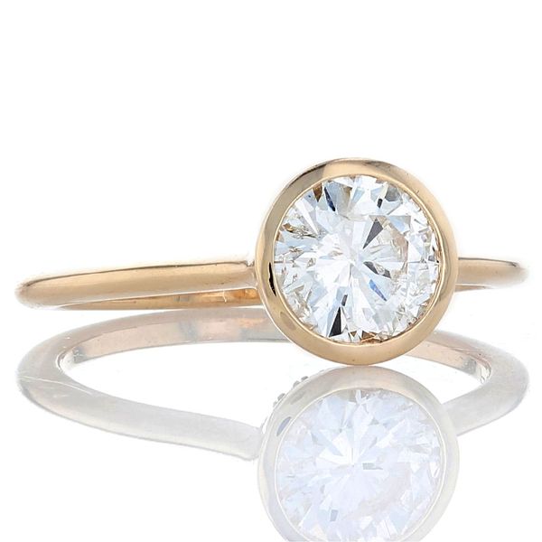 Hidden Halo Bezel Ring