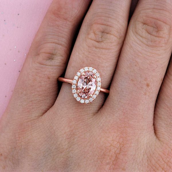 Oval Diamond Halo 1.5ct Engagement Ring Scarlett | sillyshinydiamonds