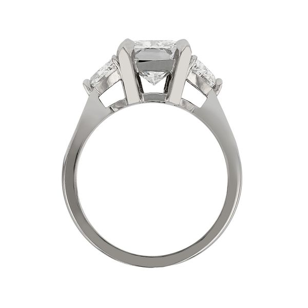 Three Stone Princess Cut Ring