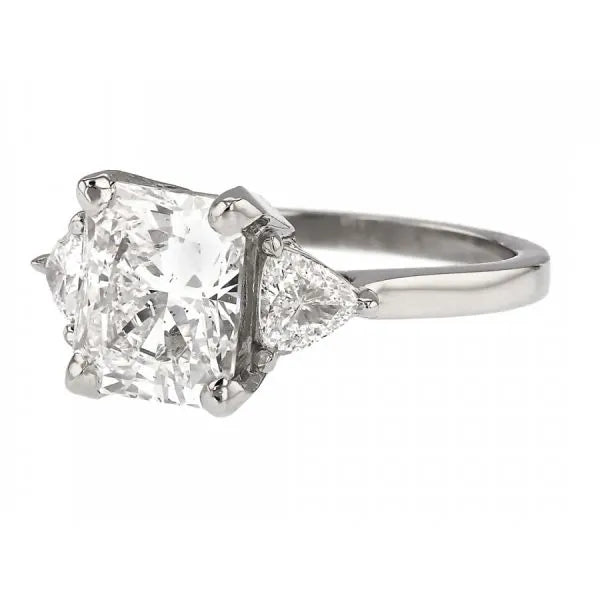 Three Stone Princess Cut Ring