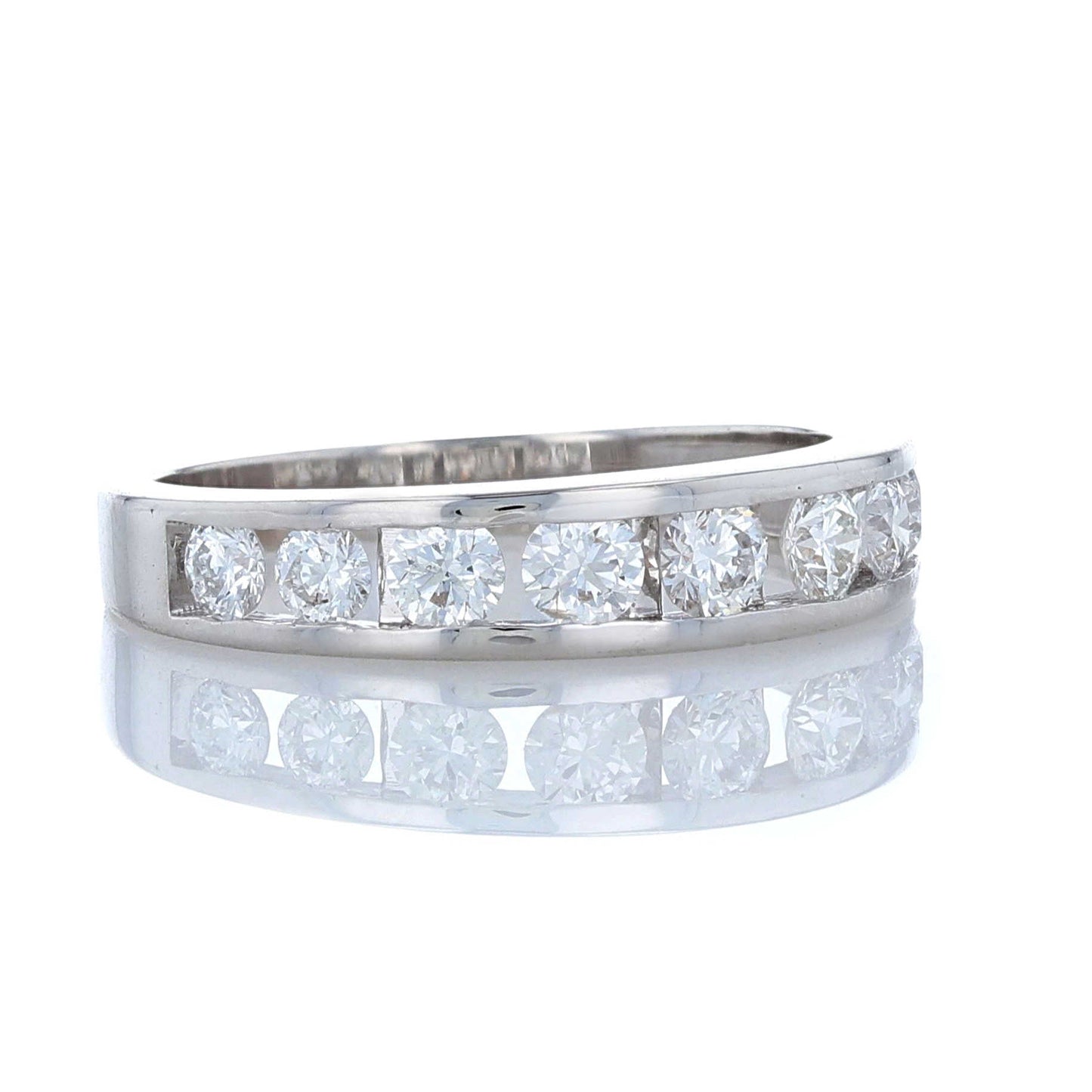 Channel Set Diamond Wedding Band