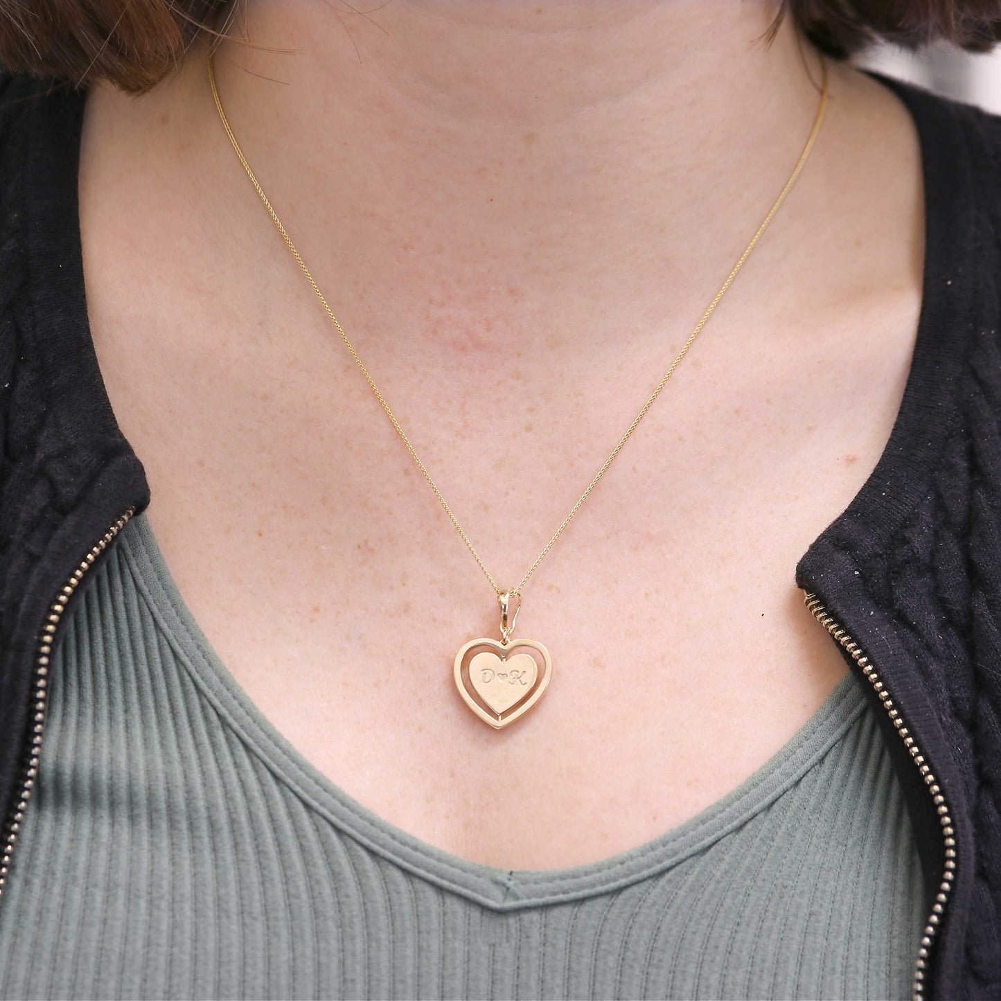 Spinning Heart Necklace